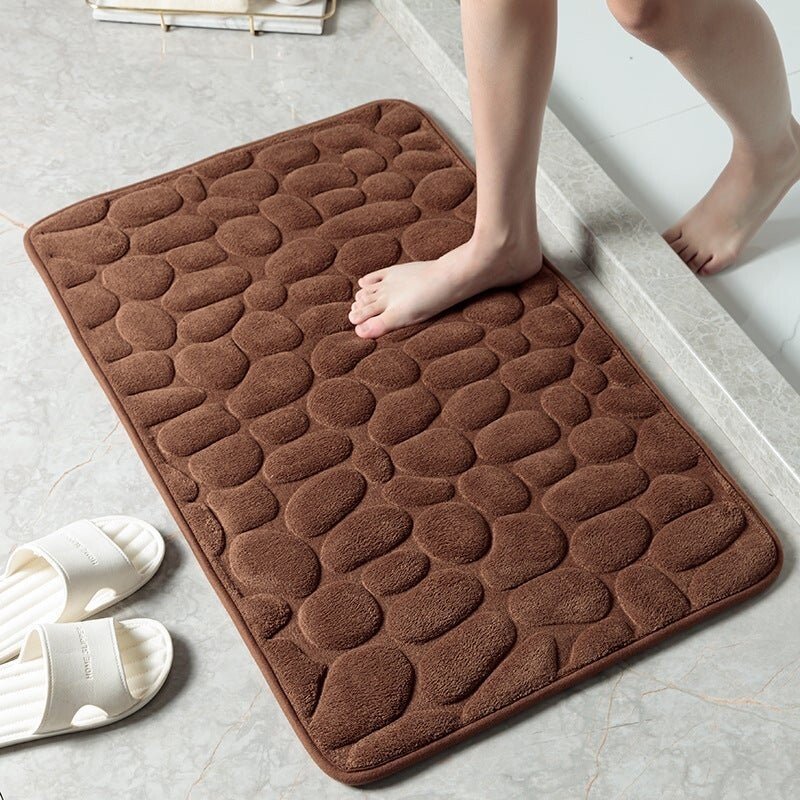 2024 New Arrival Cobblestone Embossed Bathroom Bath Mat