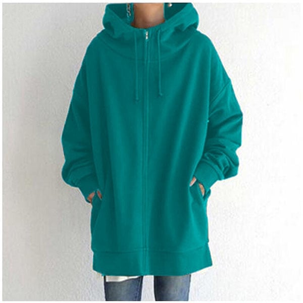 Women's Autumn/Winter Zipper Hooded Sweater