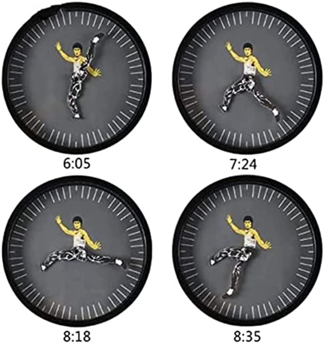 Kung Fu Wall Clock Bruce Lee Home Decoration Personality Creative Round Clock