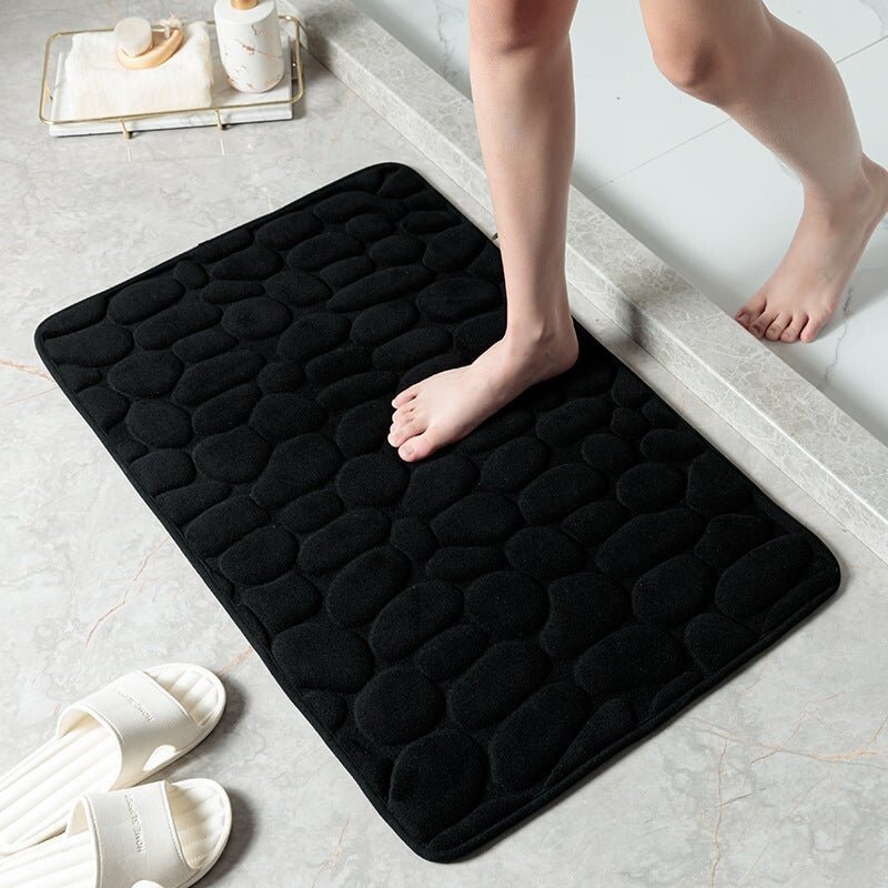 2024 New Arrival Cobblestone Embossed Bathroom Bath Mat