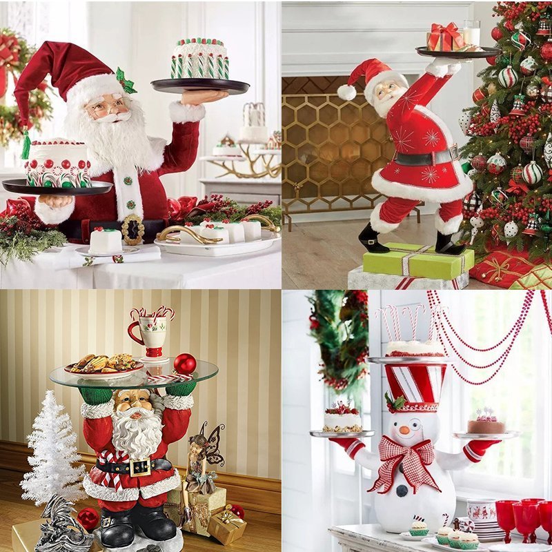 【Christmas best seller🎄】🎅Santa Holdings Tray Figurine