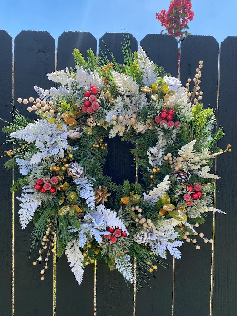 Snowflake Christmas Wreath