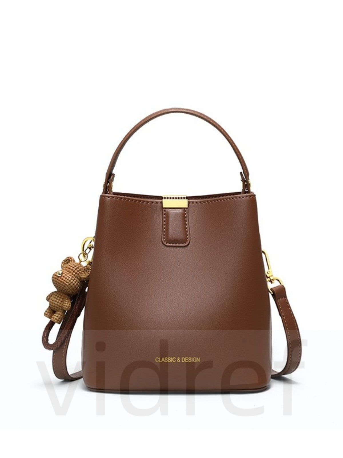 Genuine leather high-end crossbody shoulder handbag