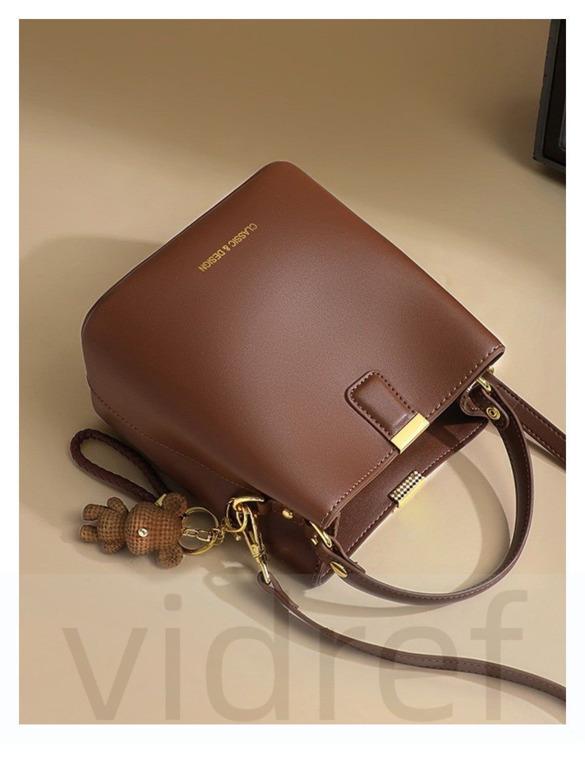 Genuine leather high-end crossbody shoulder handbag