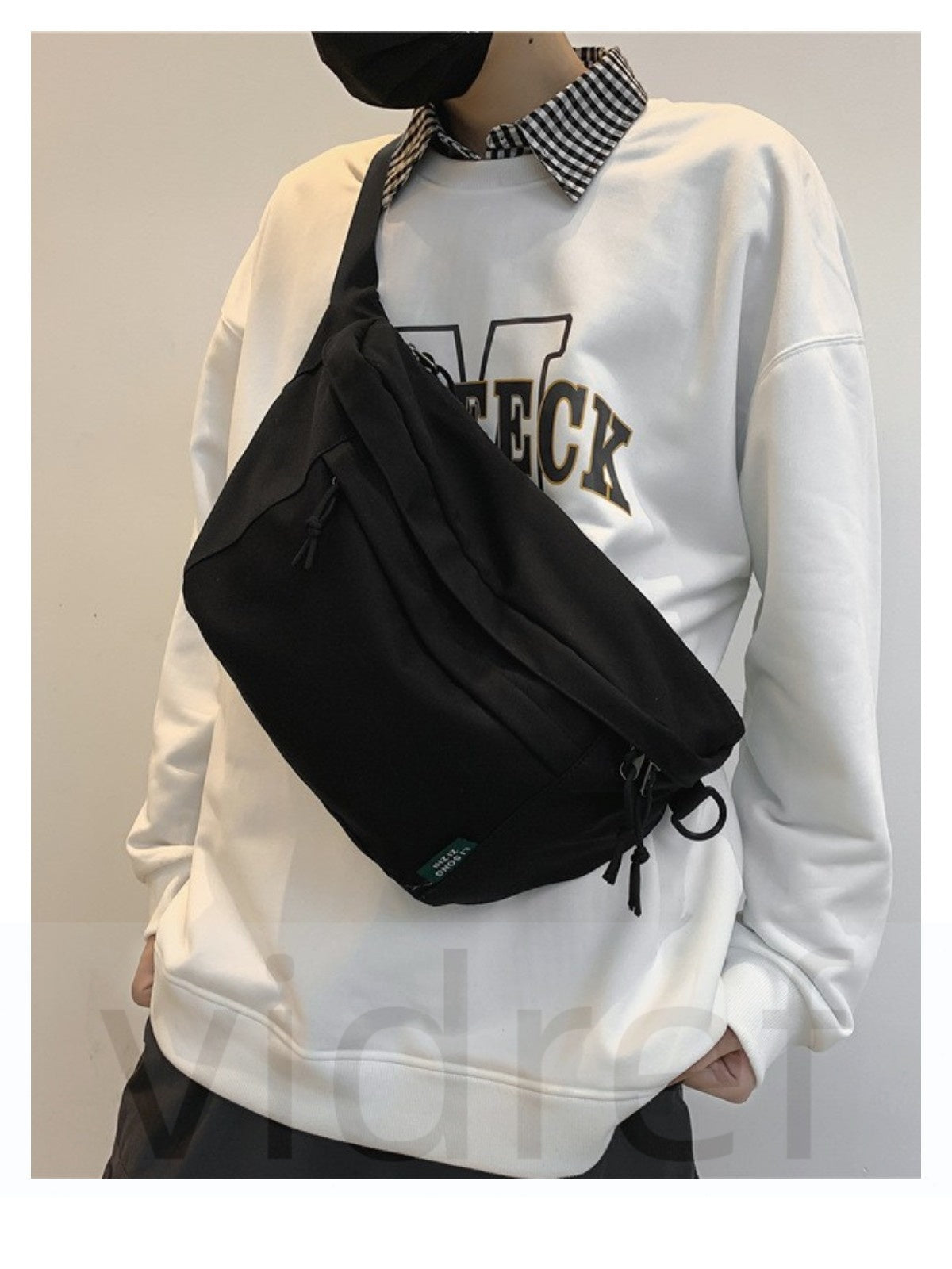 Men's and women's casual Japanese shoulder bags