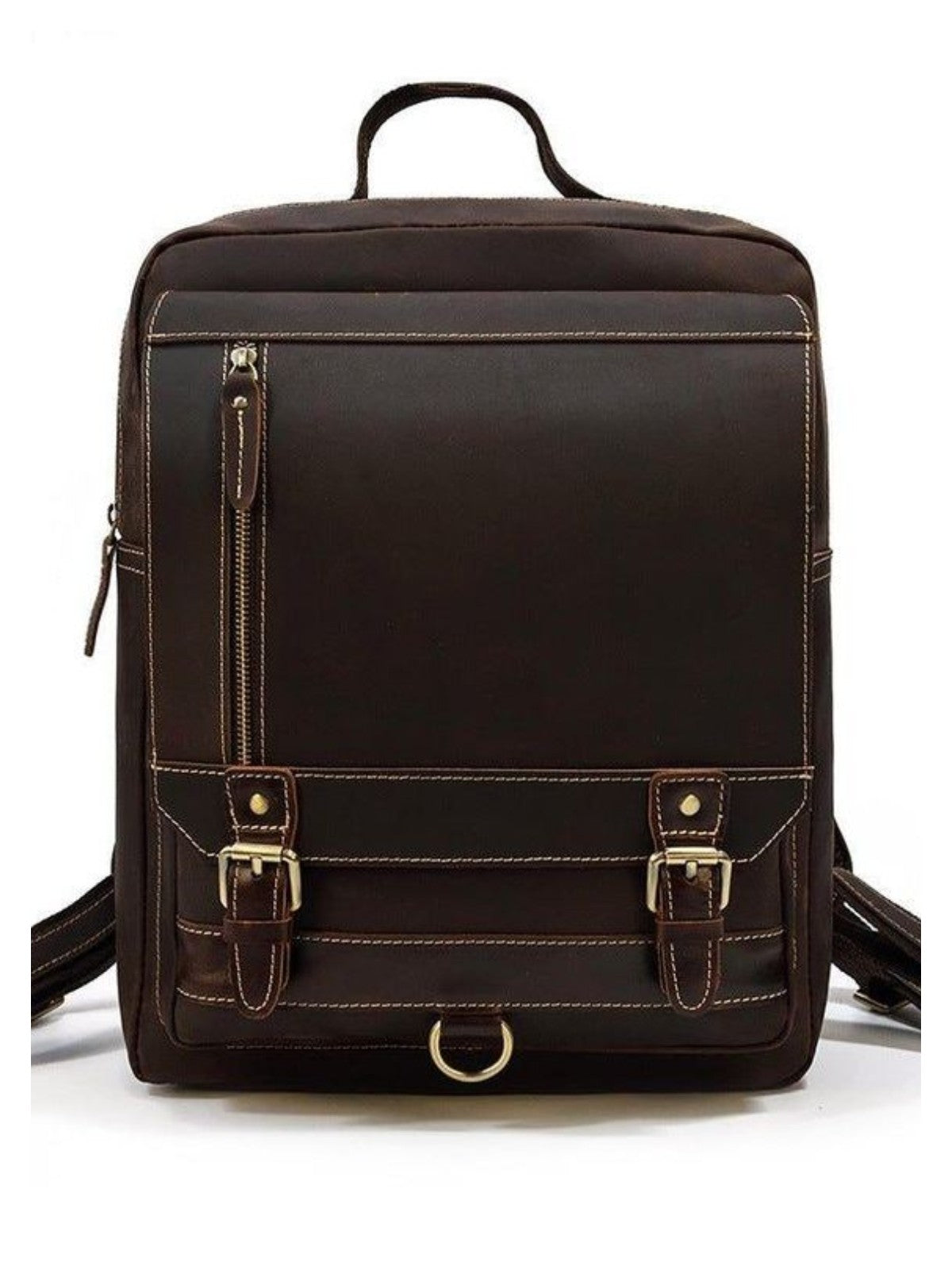 Woosir Vintage Laptop Leather Backpack Mens