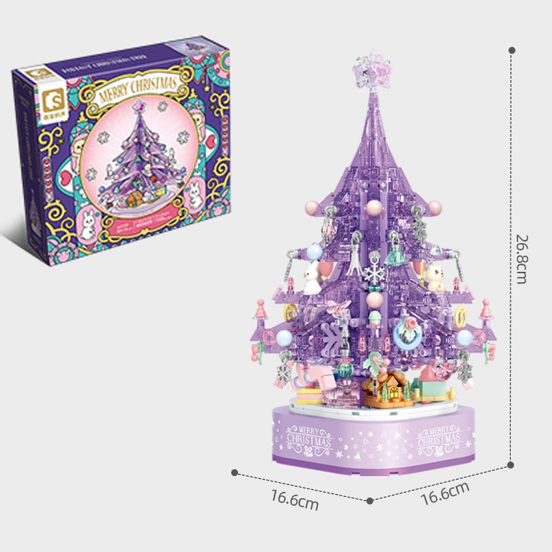 【Christmas best seller🎄】Pink Crystal Christmas Tree Building Block Set - Last day 49% Off