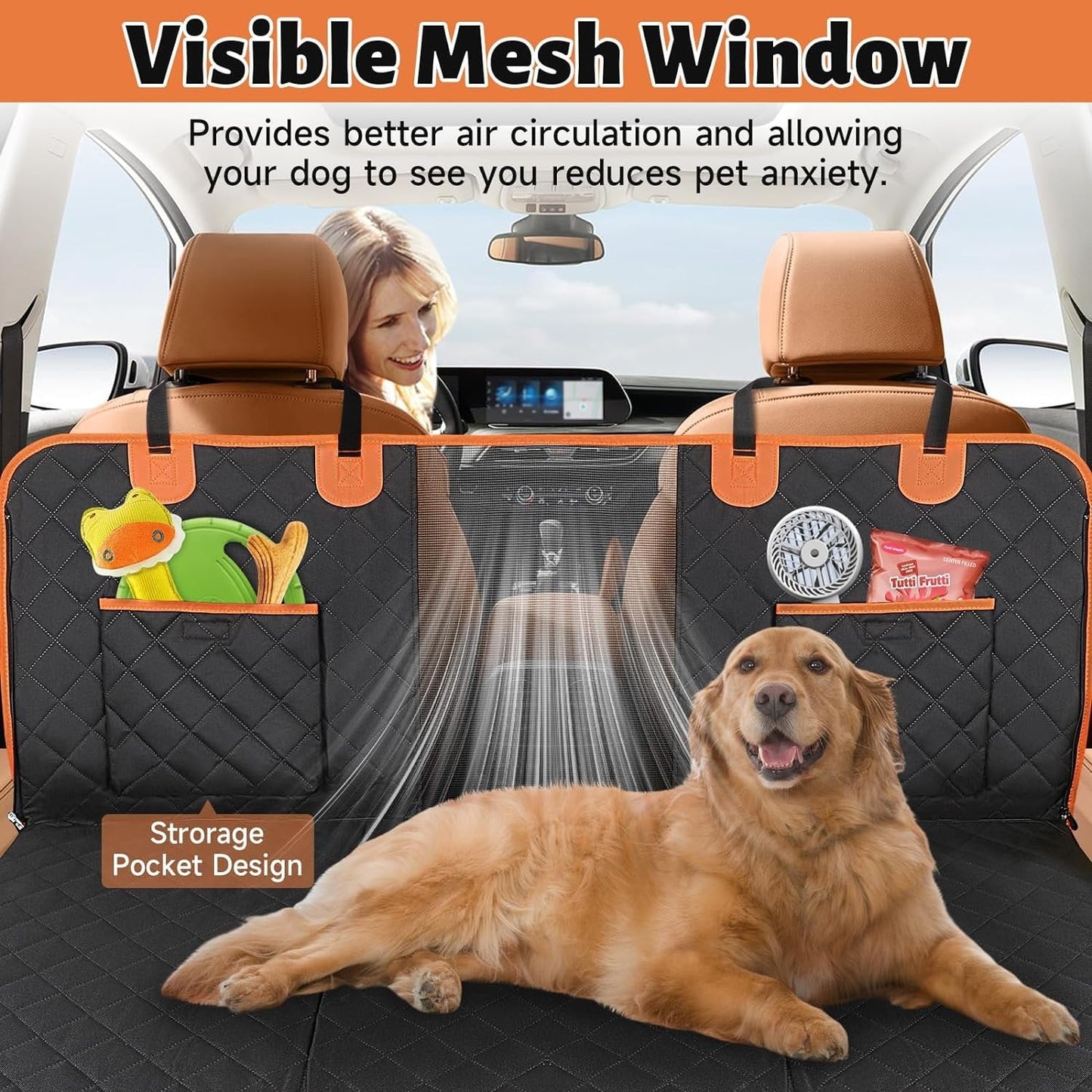 Hard Bottom Dog Car Seat Cover-FREE SHIPPING