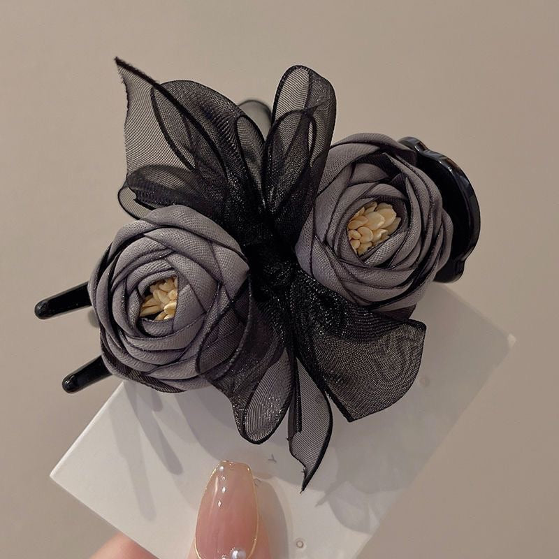 2024 new high-end hair accessories flower ball hairpin for women