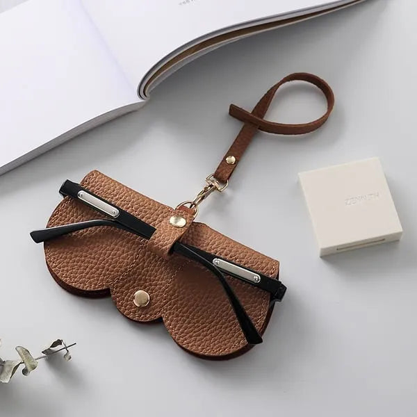 🎁Soft Leather Sunglasses Bag