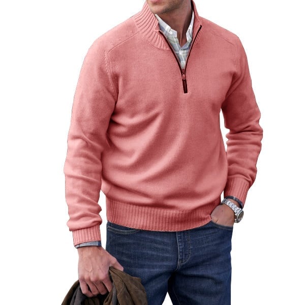 ✨Today's Deal - Men's Cashmere Zipper Basic Sweater (Buy 2 Free Shipping)😍