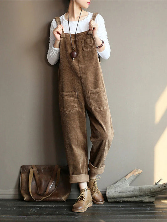 NEW | Wide Leg Corduroy Overalls