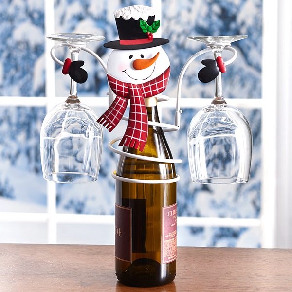 🎄 Early Christmas Pre-Sale - 50% Off -Holiday Wine Bottle & Glass Holders - Christmas decoration