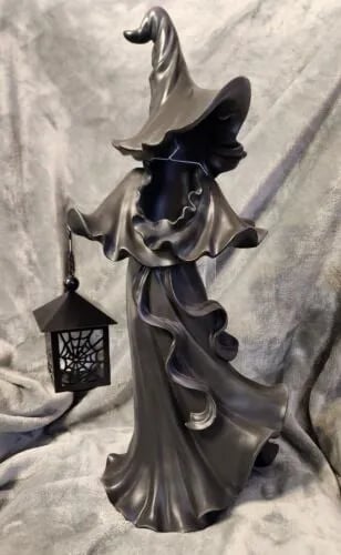 Witch With LED Lantern Decoration