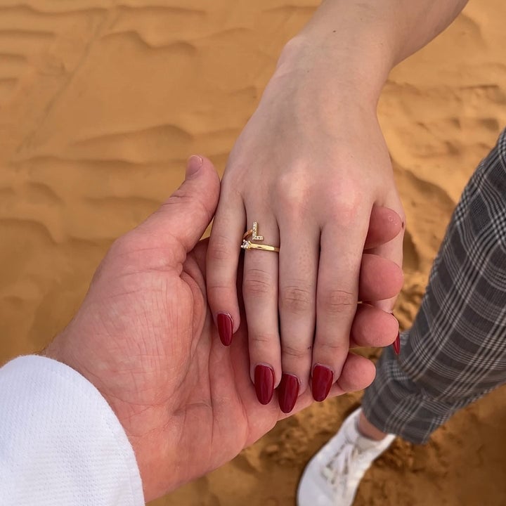 ⏰Promotion 49% OFF💥Letters Ring With Cubic Zirconia