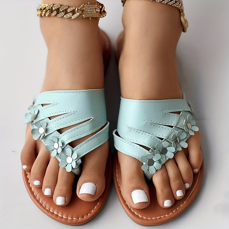 Women's Floral Flip Flop Sandals