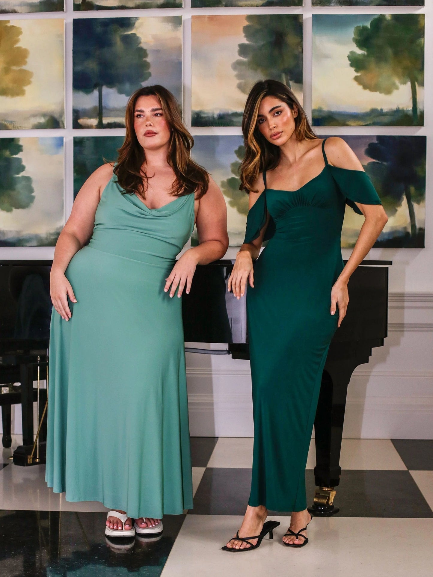 🔥Lulah Drape Maxi Dress with Built-in Bra(Our store’s products)