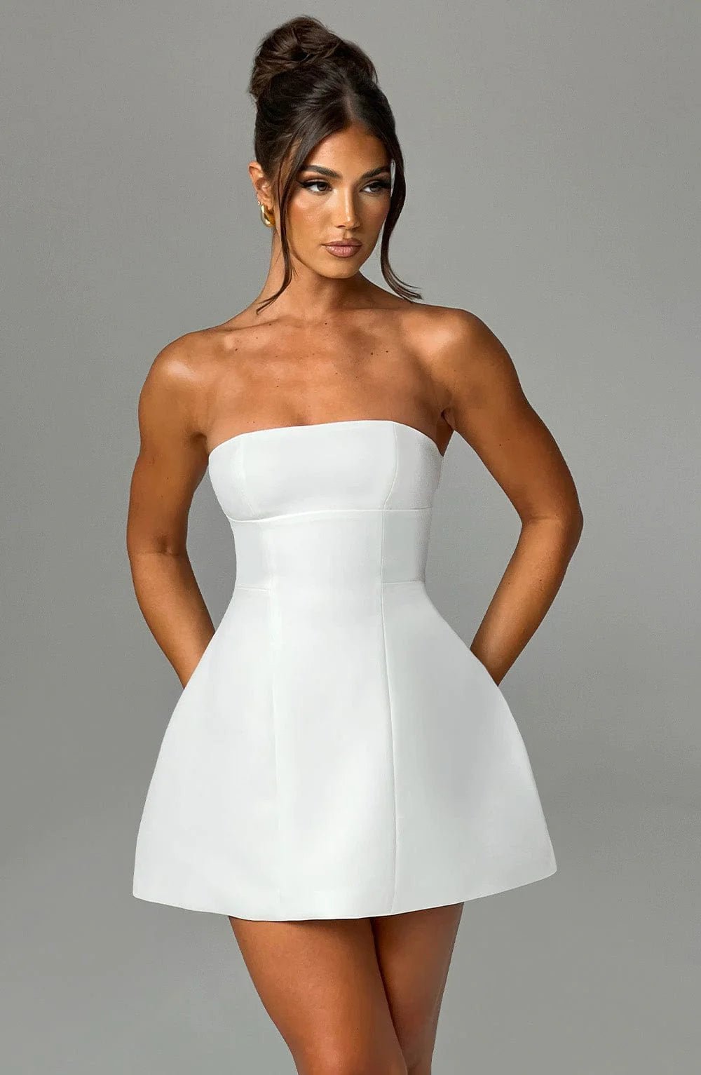 Asha Mini Dress-Ivory