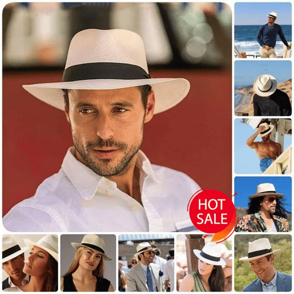 Unisex Classic Panama Hat-Delicate Hand Knitting(Manufacturer gets goods)