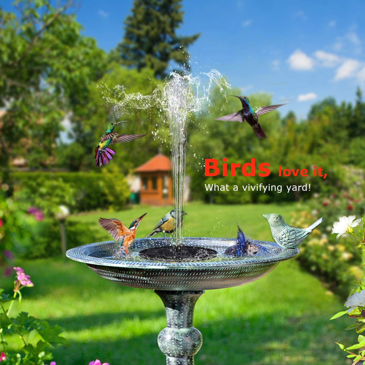 🎁Best Mother's Day Gift Of 2024🎁 - Solar outdoor fountain-The perfect garden decoration