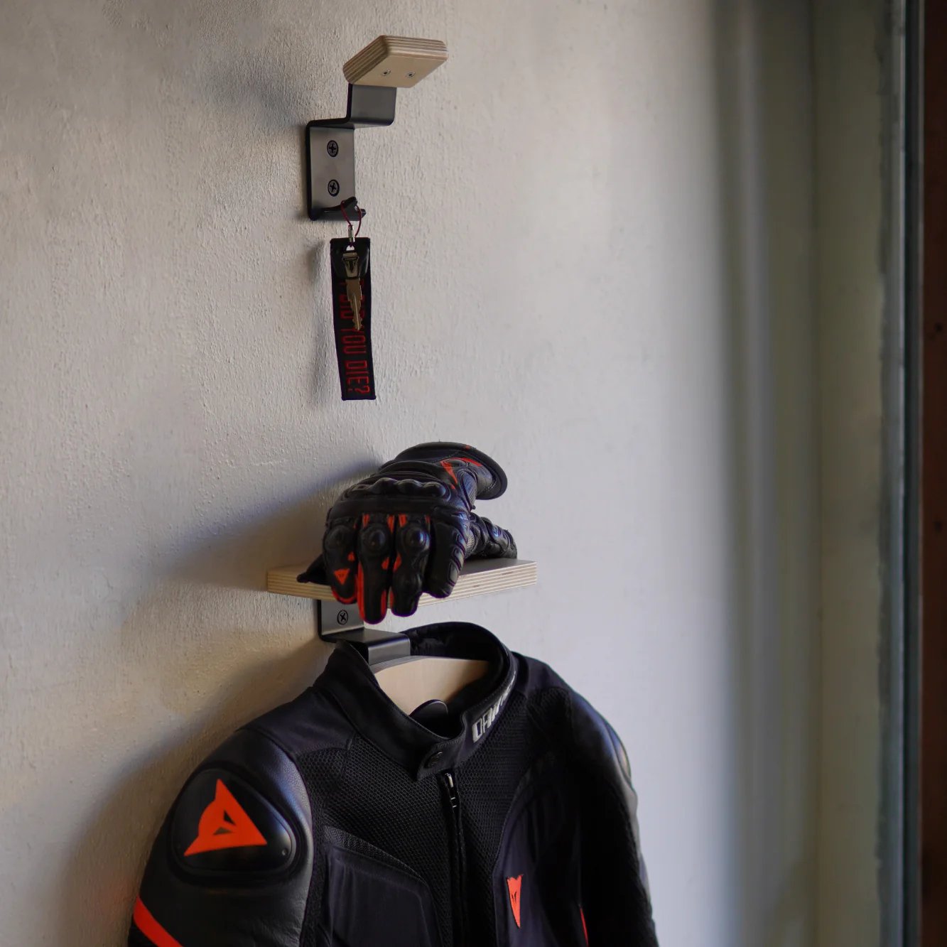 MOTORCYCLE GEAR & HELMET RACK