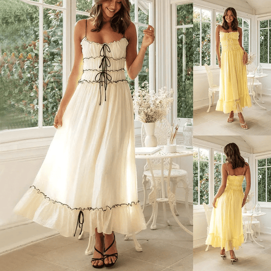 Summer Suspender Spaghetti Strap Long Dresses - Buy two and get free shipping!