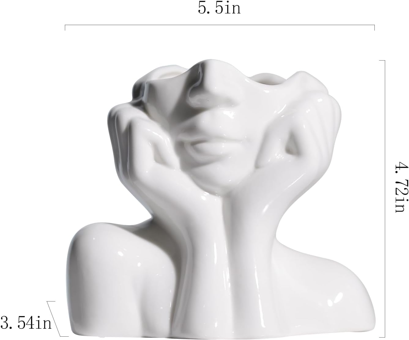 2024 New Design Ceramic face vase