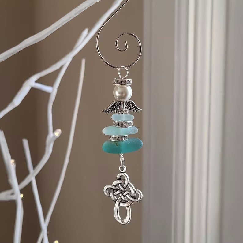 🔥Last Day 49% OFF-Sea Glass Christmas Tree Ornament🎄