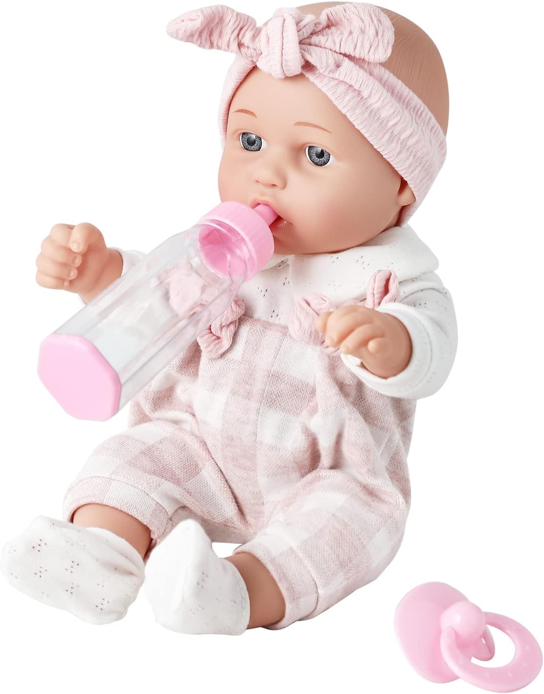 12" baby doll comes with microfiber blanket and bottle