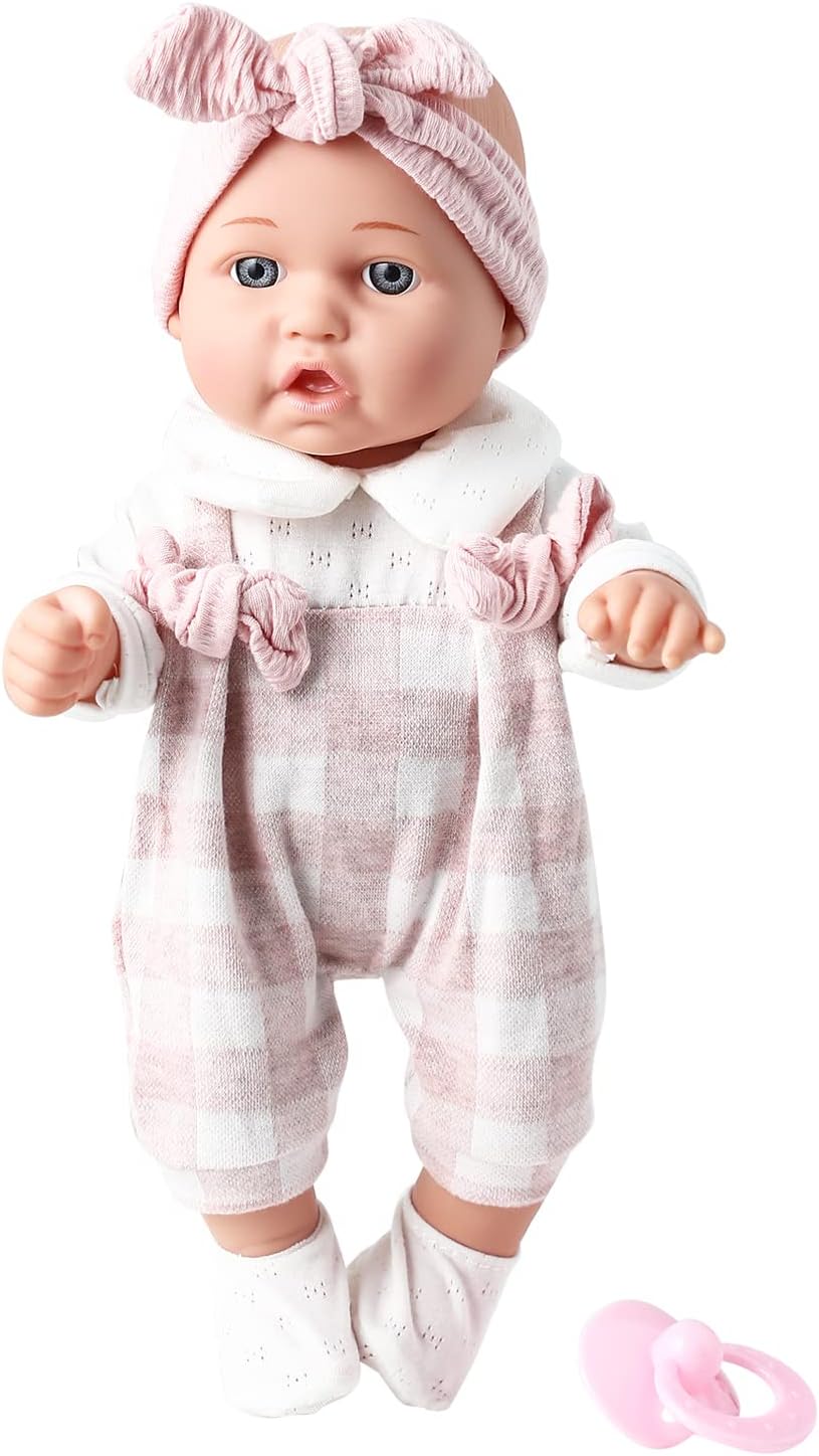 12" baby doll comes with microfiber blanket and bottle