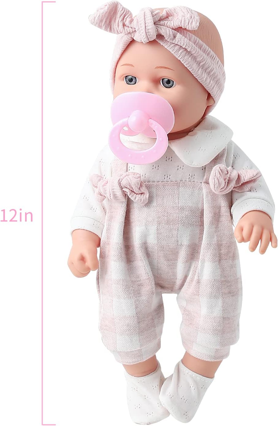 12" baby doll comes with microfiber blanket and bottle