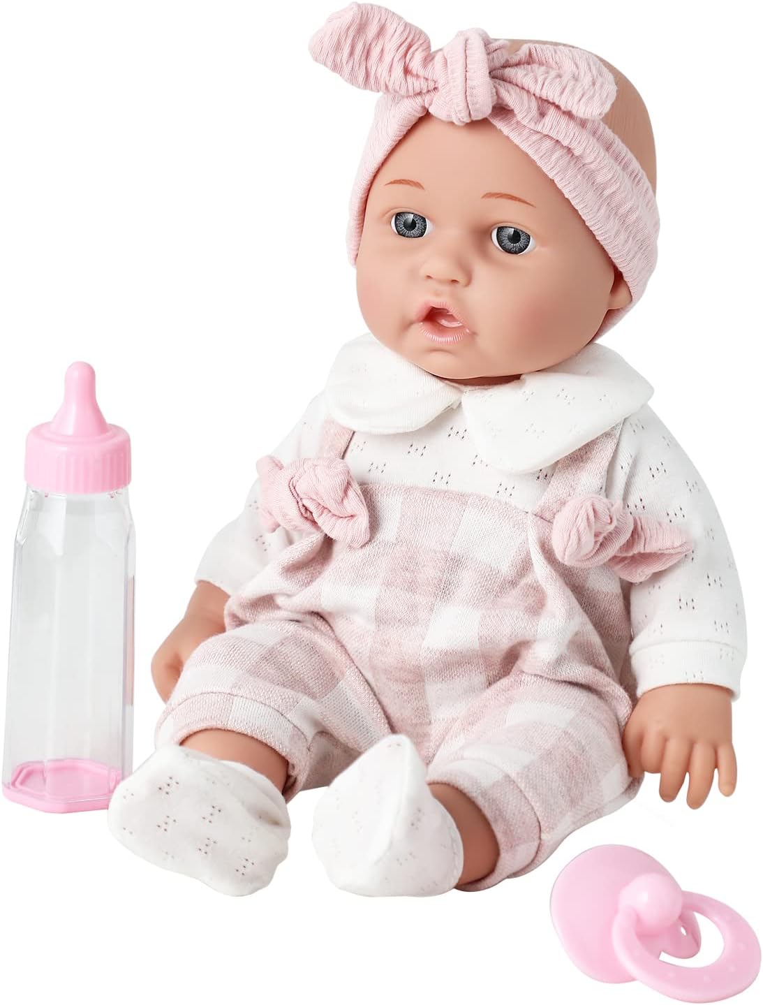 12" baby doll comes with microfiber blanket and bottle