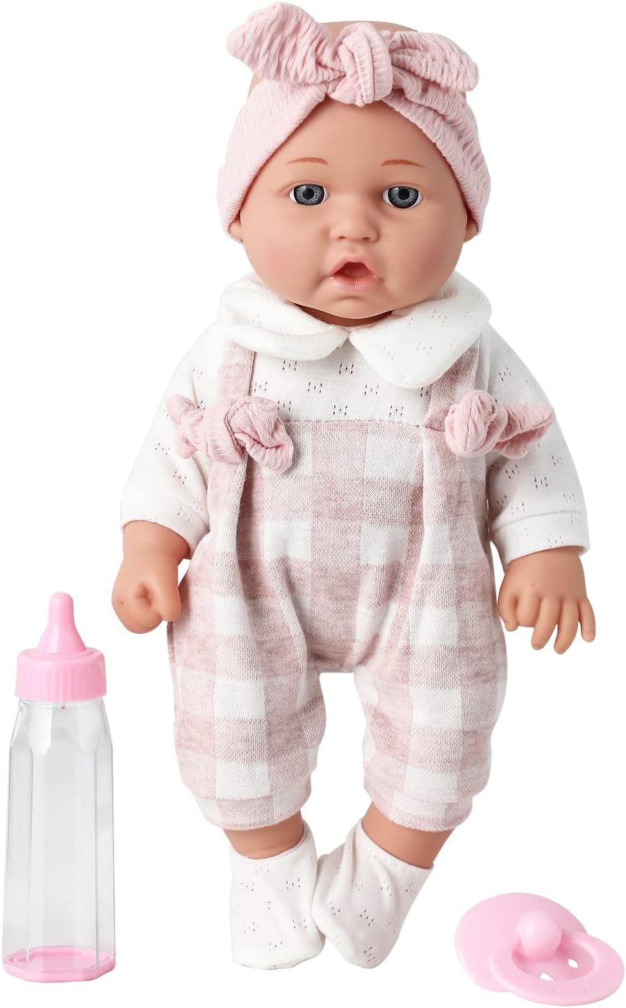 12" baby doll comes with microfiber blanket and bottle