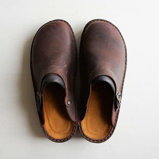 49% OFF Men's Soft Leather Slippers - Proven to Relieve Plantar Fasciitis, Foot and Heel Pain