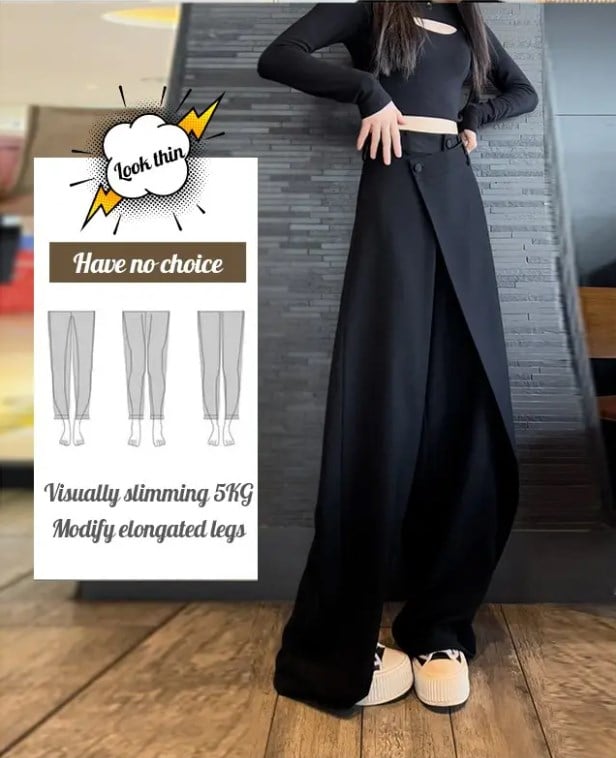 Lrregular Splicing Drape Suit Pants  49%OFF