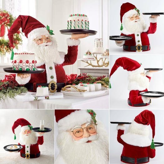 【Christmas best seller🎄】🎅Santa Holdings Tray Figurine