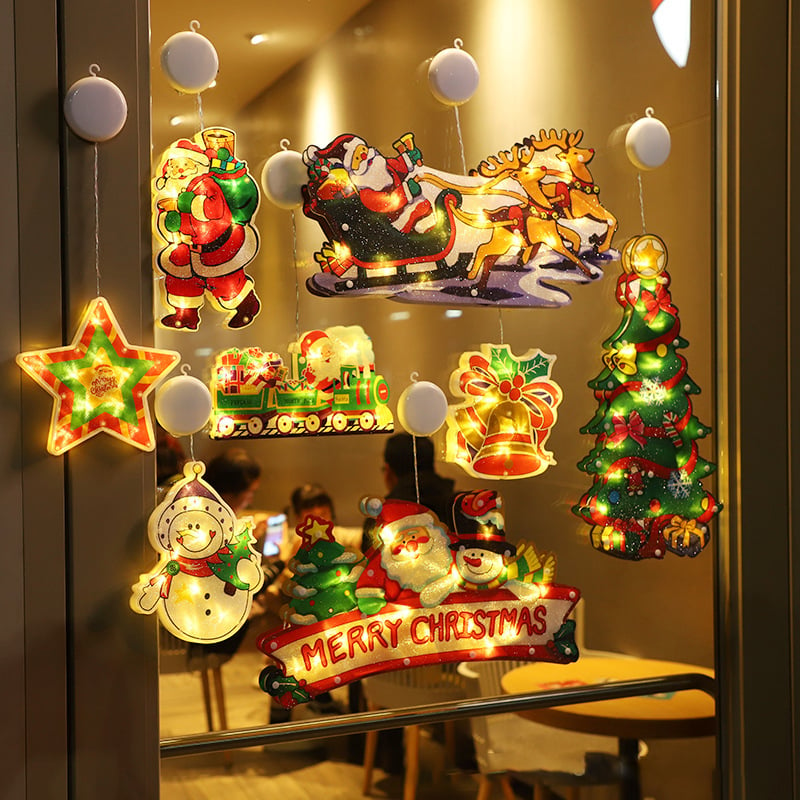 Christmas Window Hanging Lights