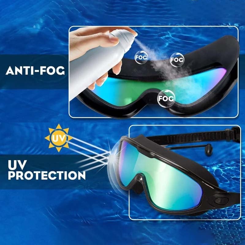 💥Wide View Anti Fog Swimming Goggles👉