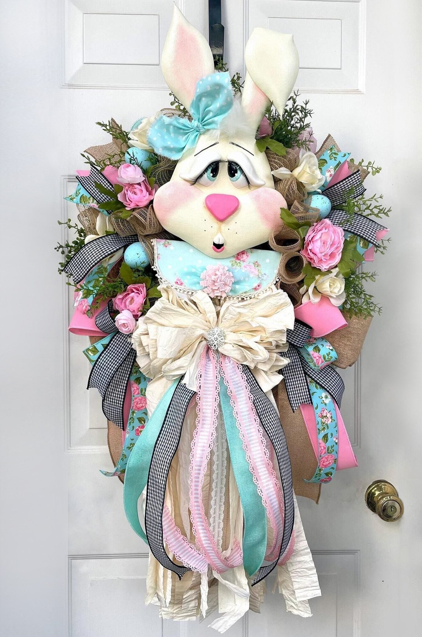 [50% Sale🔥] Easter Wreath for Front Door - Easter Bunny