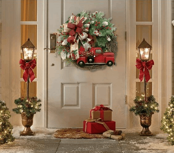 【Christmas best seller🎄】💥50% Off💥Red Truck Christmas Wreath