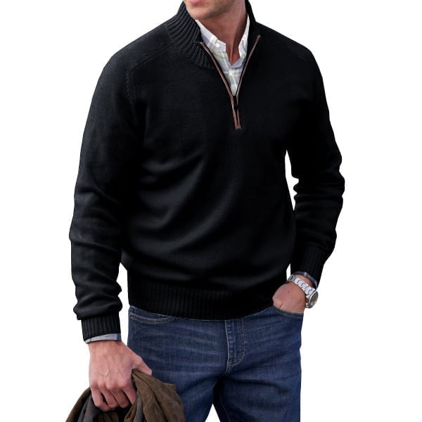 ✨Today's Deal - Men's Cashmere Zipper Basic Sweater (Buy 2 Free Shipping)😍