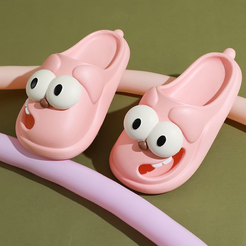 2024 New Cartoon Big Eyed Dog Slippers