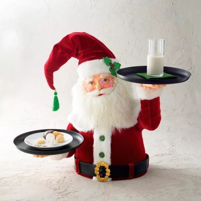 【Christmas best seller🎄】🎅Santa Holdings Tray Figurine