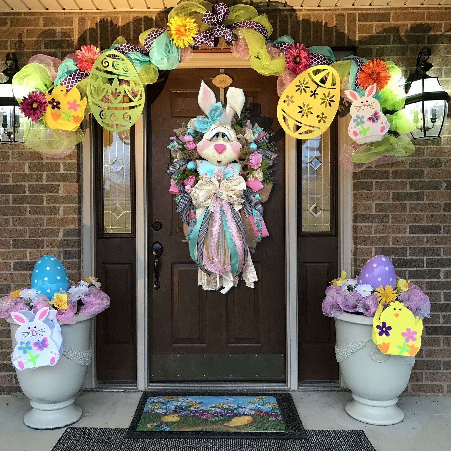 [50% Sale🔥] Easter Wreath for Front Door - Easter Bunny