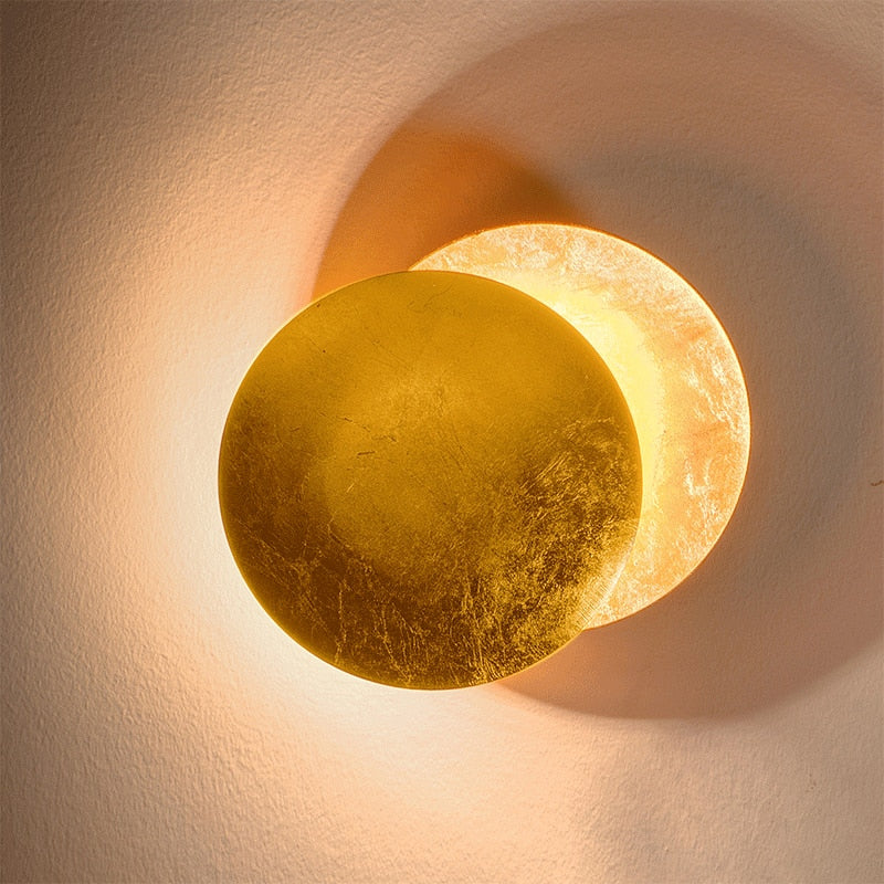 Nordic Modern Creativity Bedroom Eclipse LED Art Wall Sconce Lamp