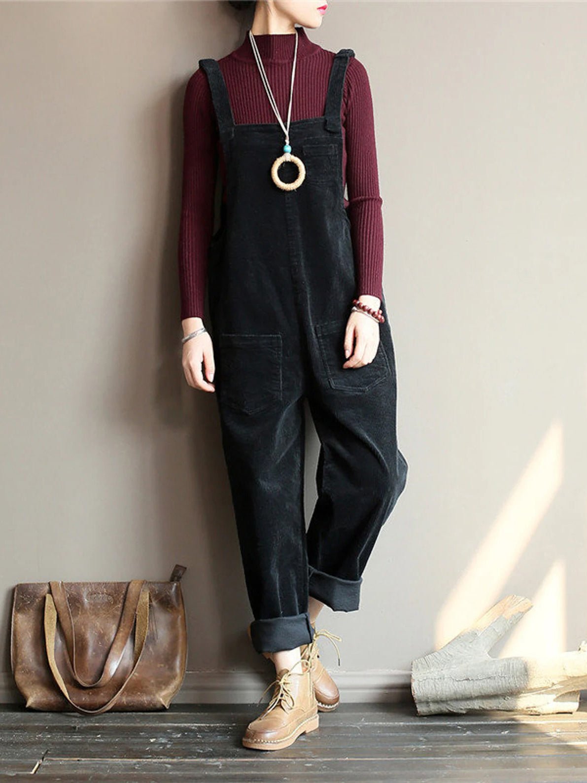 NEW | Wide Leg Corduroy Overalls