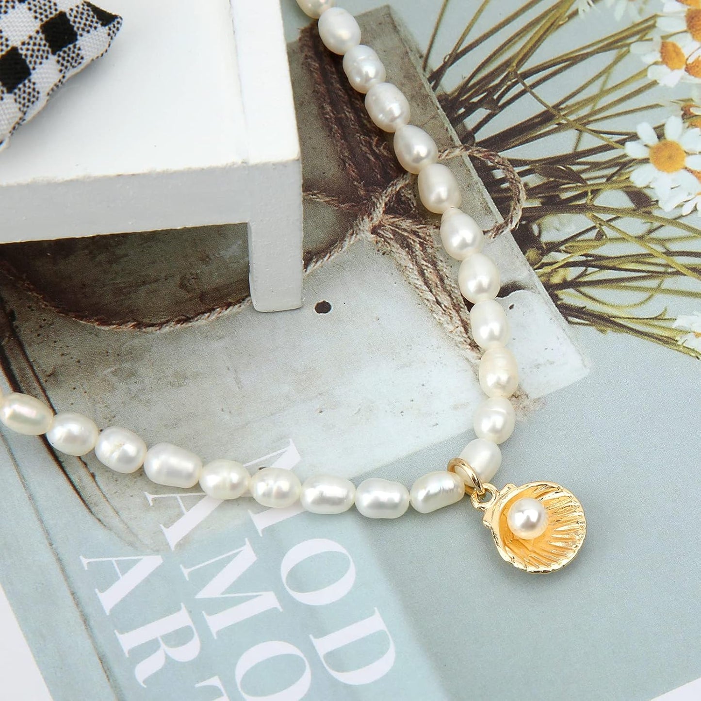 Fashion Women's Natural Freshwater Pearl Necklace