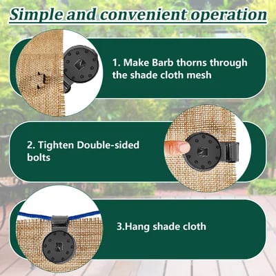 🔥SUMMER HOT SALE - Shade Cloth Heavy Duty Lock Grip