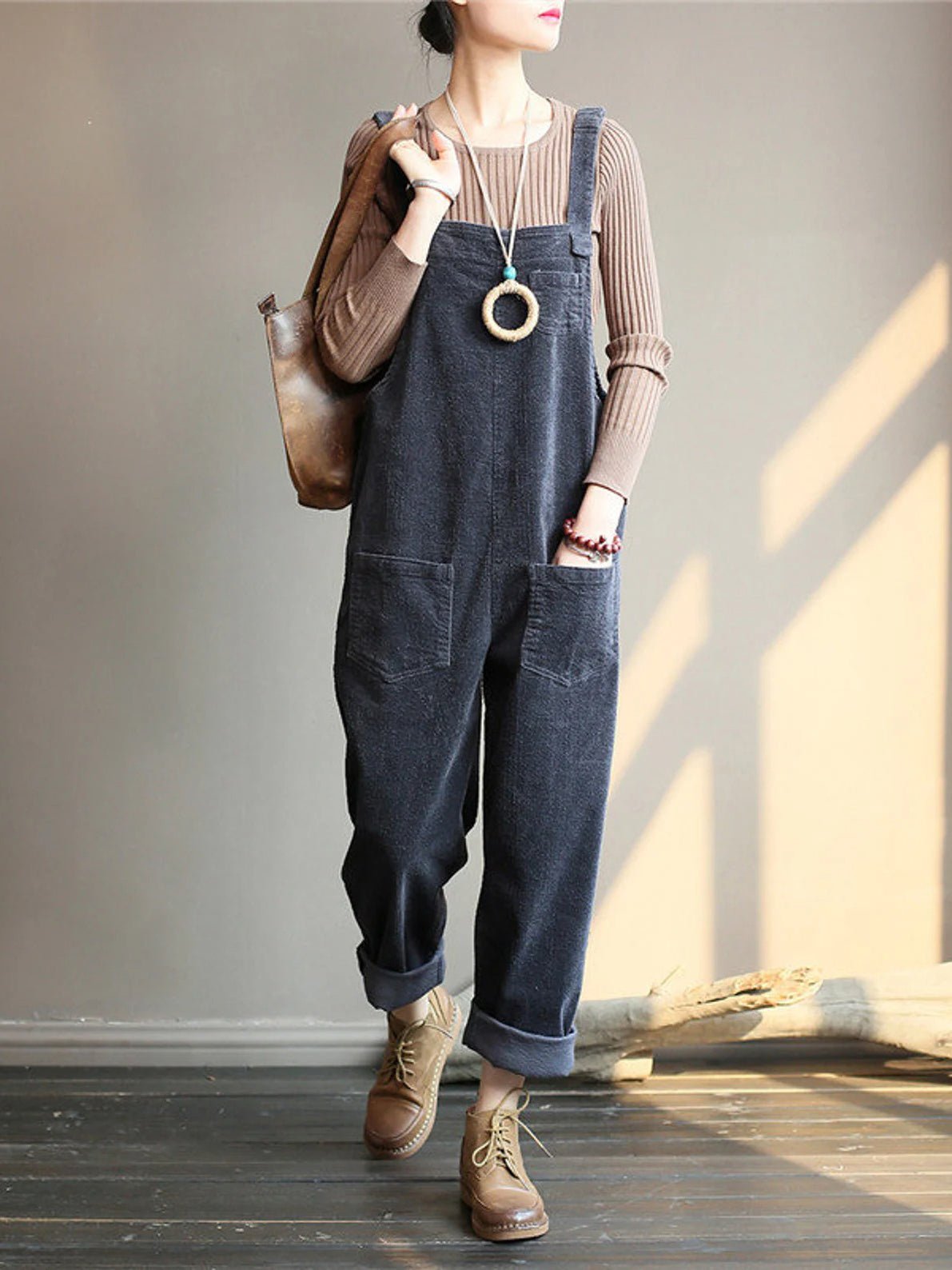 NEW | Wide Leg Corduroy Overalls