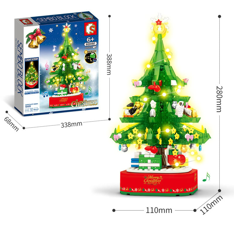 【Christmas best seller🎄】Pink Crystal Christmas Tree Building Block Set - Last day 49% Off